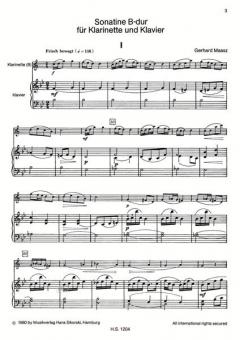 Sonatine B-Dur von Gerhard Maasz 