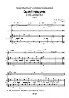 Quasi Hoquetus (Sofia Gubaidulina) 