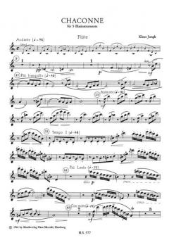 Chaconne von Klaus Jungk 