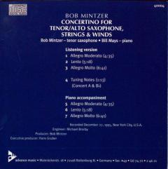 Concertino for Tenor or Alto Saxophone, Strings & Winds von Bob Mintzer 