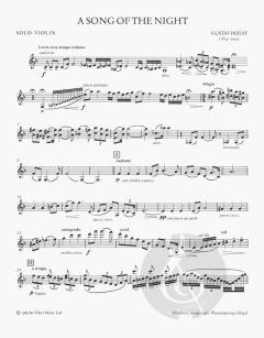 A Song Of The Night (Violin And Piano) von Gustav Holst im Alle Noten Shop kaufen
