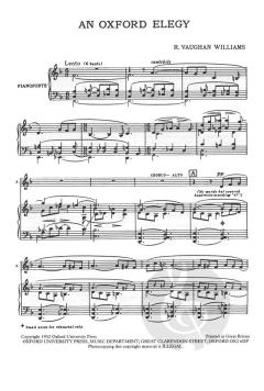 An Oxford Elegy von Ralph Vaughan Williams 