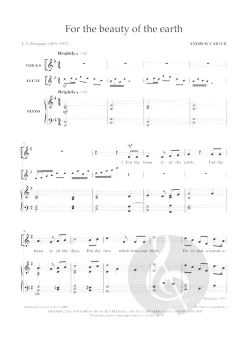 For The Beauty Of The Earth (Andrew Carter) 