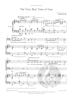 The Very Best Time Of Year (John Rutter) 