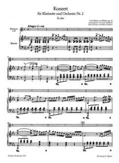 Klarinettenkonzert Nr. 2 Es-Dur op. 74 von Carl Maria von Weber 