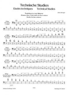 Technische Studien durch alle Tonarten Band 1 von Julius Klengel 