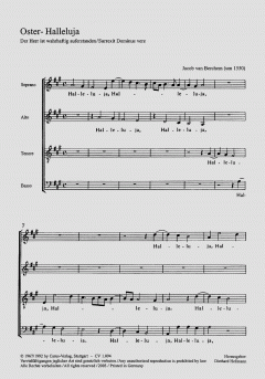 Oster-Halleluja (Jachet de Berchem) 