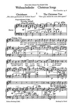 Weihnachtslieder op. 8 von Peter Cornelius 