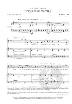 Wings Of The Morning (John Rutter) 