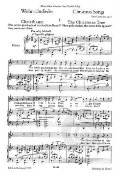 Weihnachtslieder op. 8 von Peter Cornelius 