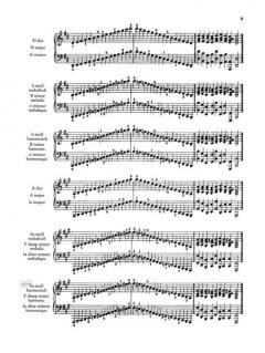 Tonleitern mit Schlusskadenzen 