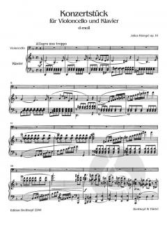 Konzertstück d-moll op. 10 von Julius Klengel 