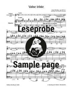 Valse triste op. 44/1 von Jean Sibelius 