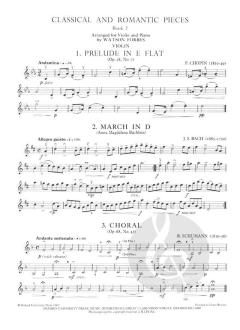 Classical And Romantic Pieces For Violin Book 2 von Watson Forbes im Alle Noten Shop kaufen