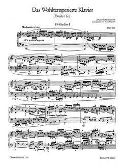 Das Wohltemperierte Klavier Band 2 von Bruno Mugellini im Alle Noten Shop kaufen