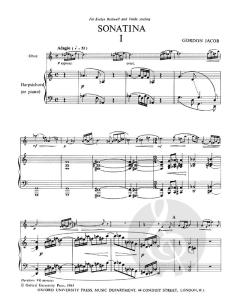 Oboe Sonatina von Gordon Jacob im Alle Noten Shop kaufen