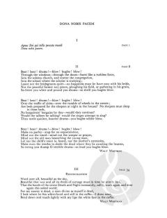 Dona Nobis Pacem von Ralph Vaughan Williams 