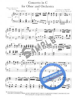 Concerto For Oboe And Orchestra von Joseph Haydn für Oboe und Klavier im Alle Noten Shop kaufen