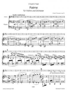 Poeme Es-Dur op. 25 von Ernest Chausson 