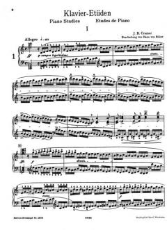 60 Etüden von Johann Baptist Cramer 