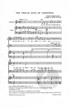 The Twelve Days Of Christmas (John Rutter) 