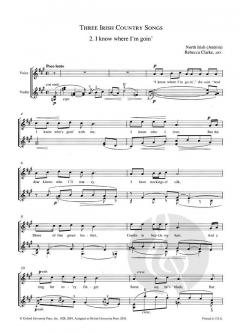 Songs with violin (Rebecca Clarke) 