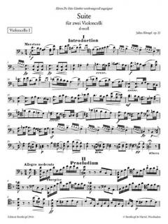 Suite d-moll op. 22 von Julius Klengel 