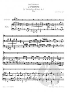 Concertino Nr. 1 C-dur op. 7 von Julius Klengel 
