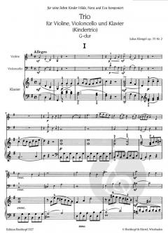 Kindertrio G-dur op. 35 Nr. 2 (Julius Klengel) 