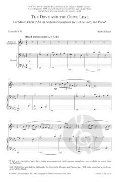 The Dove And The Olive Leaf (Bob Chilcott) 