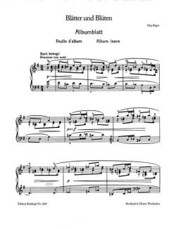 Blätter und Blüten von Max Reger 