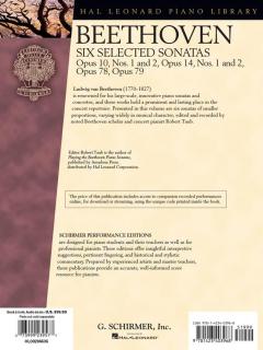 Six Selected Sonatas von Ludwig van Beethoven 