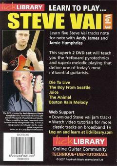 Learn To Play Steve Vai Vol. 3 von Steve Vai 