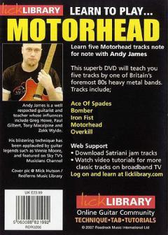 Learn To Play Motorhead von Andy James 