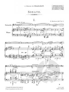 Sonate Nr. 2 g-Moll op. 19 von Sergei Rachmaninow 