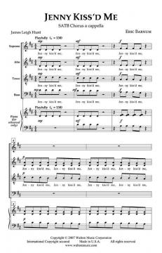 Jenny Kiss'd Me von Eric William Barnum 