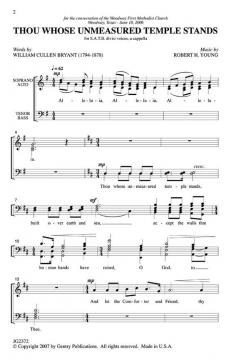 Thou Whose Unmeasured Temple Stands (Robert Young) 
