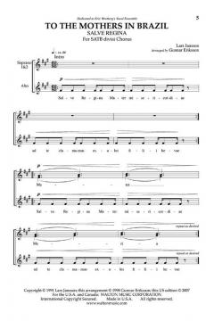 To The Mothers In Brazil: Salve Regina (Lars Jansson) 