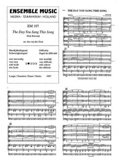 The Day You Sang This Song (Dick Ravenal) 
