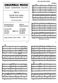 Tell Me Fair Ladies (W.A. Mozart) 