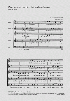 Zion spricht, der Herr hat mich verlassen (Andreas Hammerschmidt) 