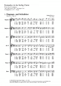 Erstanden ist der heilig Christ (Michael Praetorius) 
