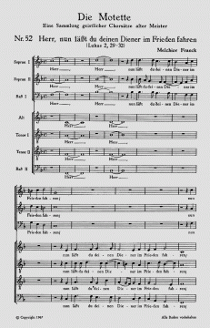 Herr, nun lässest du deinen Diener (Melchior Franck) 