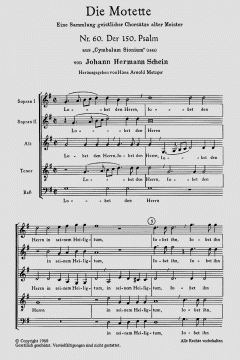 Lobet den Herrn in seinem Heiligtum (Johann Hermann Schein) 