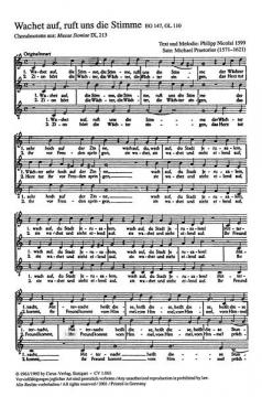 Wachet auf, ruft uns die Stimme (Michael Praetorius) 