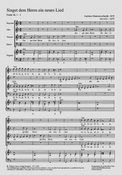 Singet dem Herrn ein neues Lied (Andreas Hammerschmidt) 
