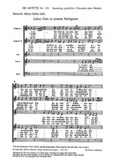 Lobet Gott in seinem Heiligtum (Heinrich Albert) 