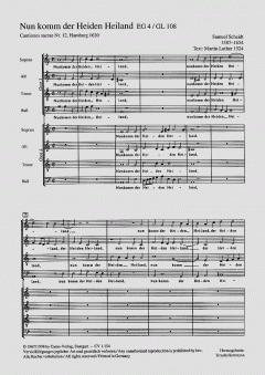 Nun komm, der Heiden Heiland (Samuel Scheidt) 