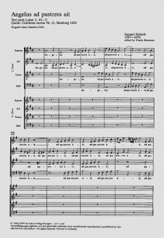 Angelus ad pastores ait (Samuel Scheidt) 