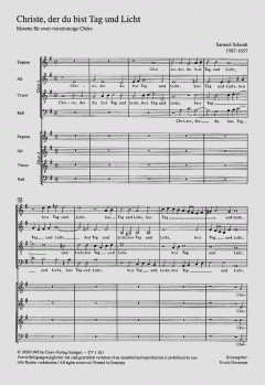 Christe, der du bist Tag und Licht (Samuel Scheidt) 